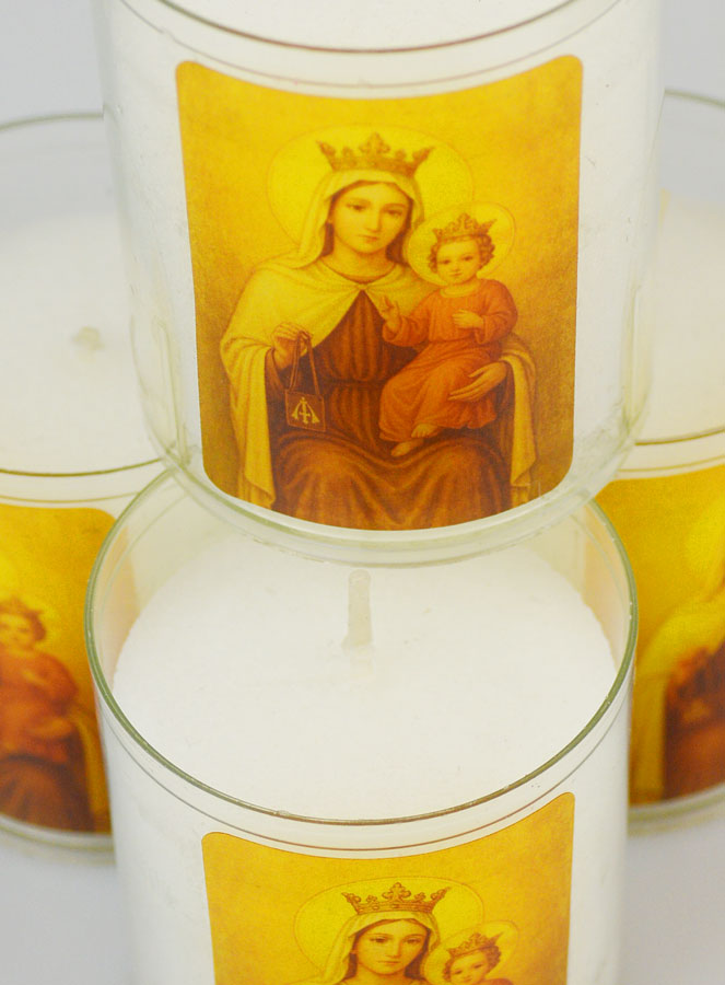 Lot de 4 Bougies Veilleuses ND du Mont Carmel (pic 4)