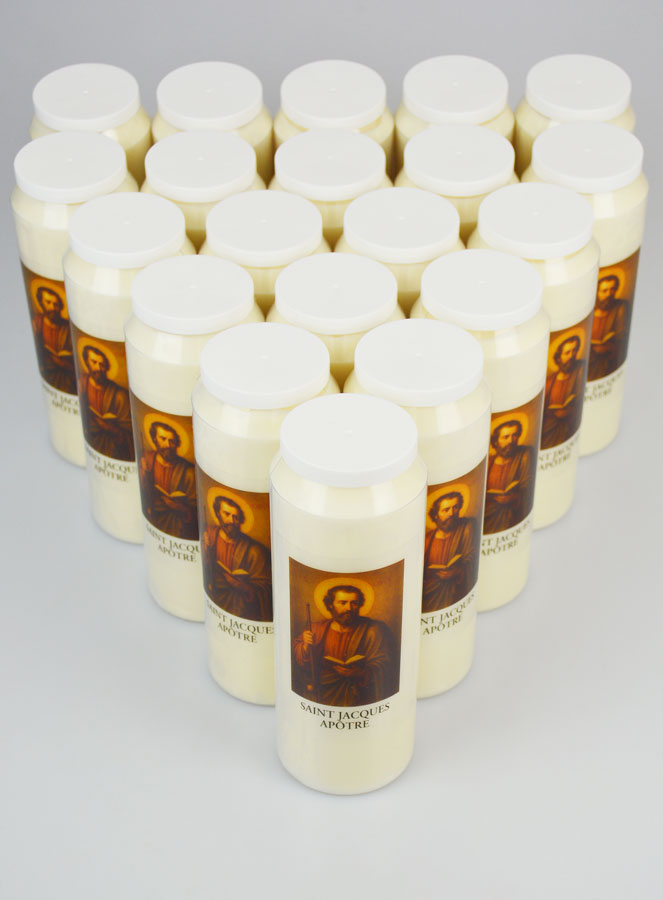 Lot de 20  Bougies de Neuvaine à St Jacques Apôtre (pic 2)