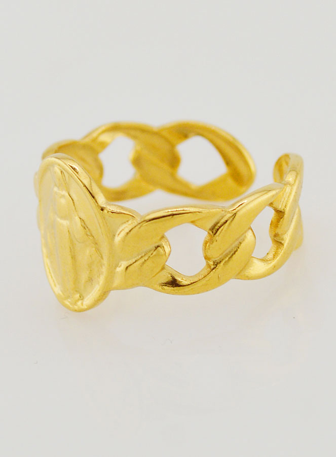 Bague Religieuse de la Vierge Miraculeuse - Ajustable (pic 2)