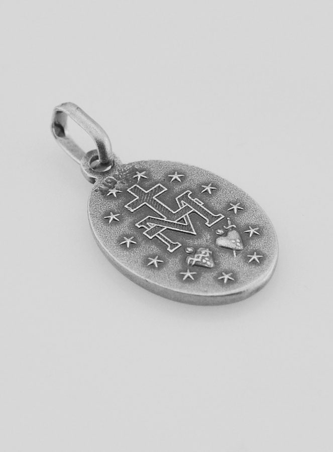 Médaille Miraculeuse de la Rue du Bac en Argent - 18mm (pic 4)