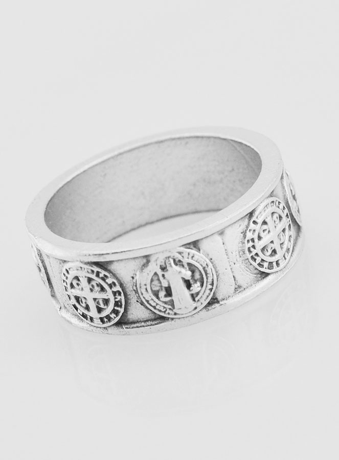 Bague Religieuse Saint Benoît - T62 (pic 3)