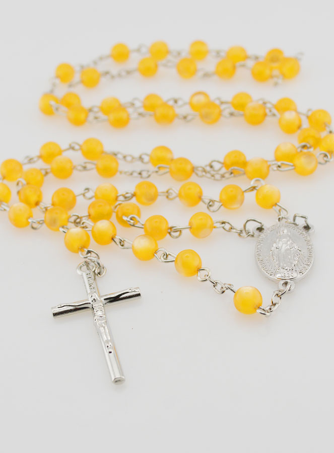Chapelet Médaille Miraculeuse - Ambre (pic 2)
