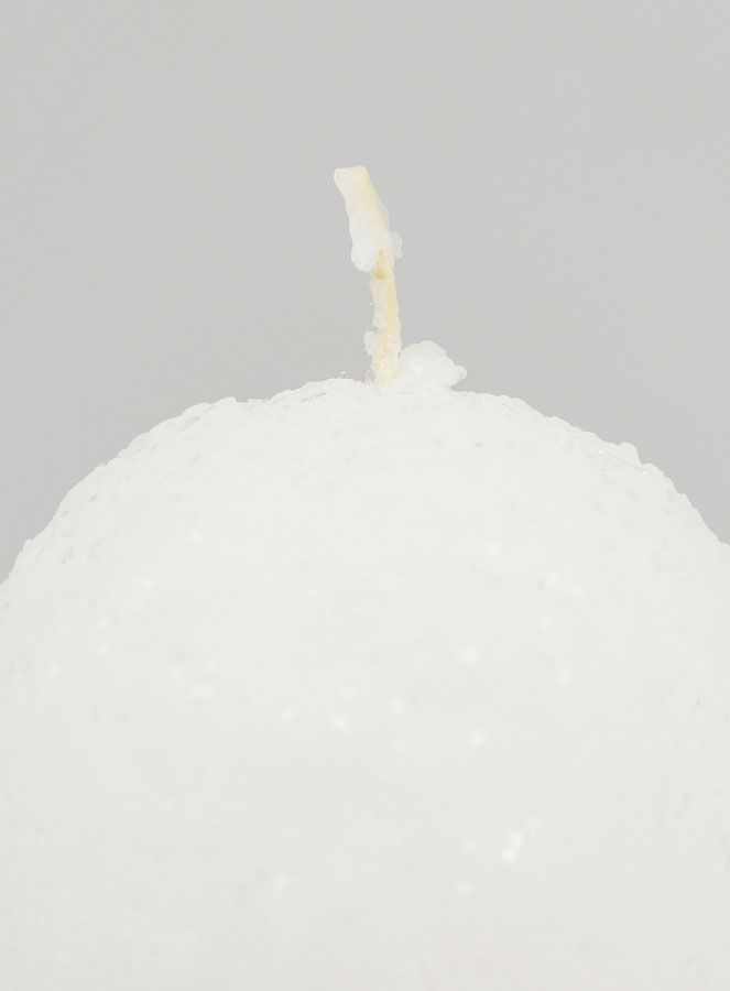 Bougie de Décoration Boule d'Hiver - 8cm (pic 3)