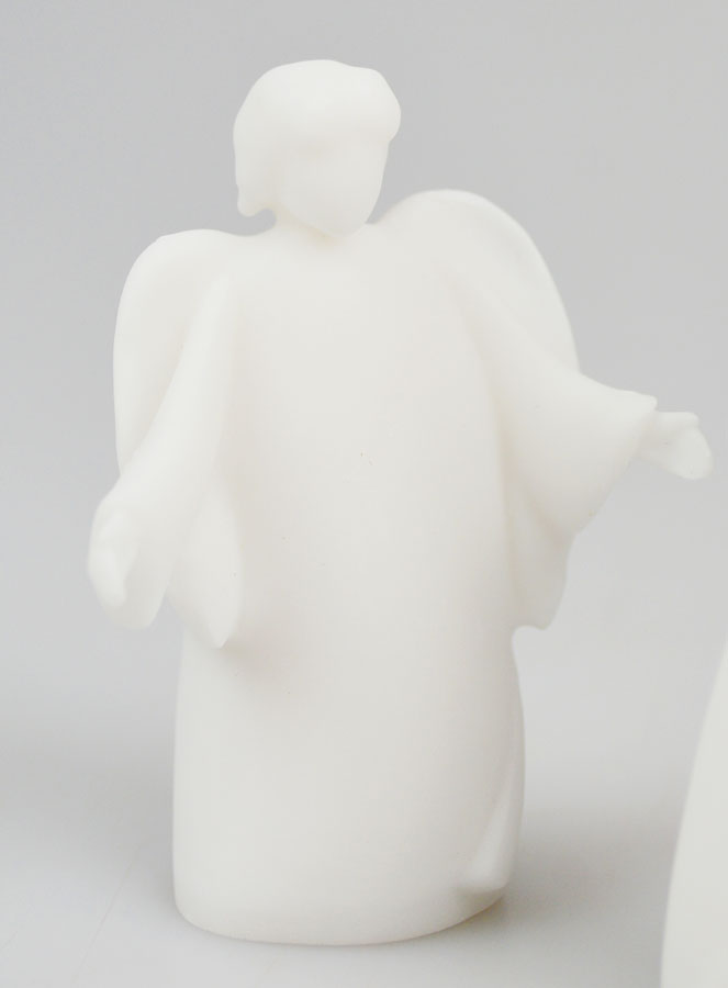 Crèche de Noël en Albâtre - Anges Messagers (pic 3)