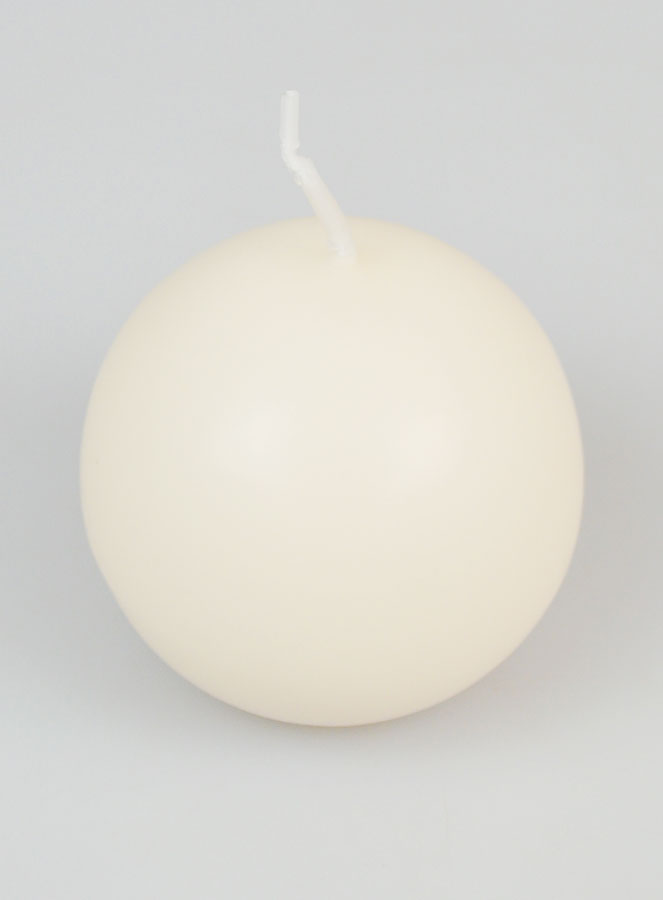Bougie Boule de Décoration 60mm - Ivoire (pic 2)
