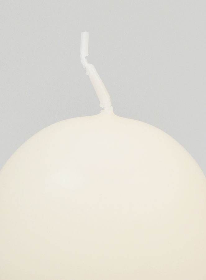 Bougie Boule de Décoration 60mm - Ivoire (pic 3)