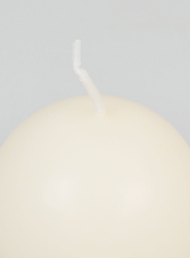 Bougie Boule de Décoration 60mm - Ivoire (pic 4)