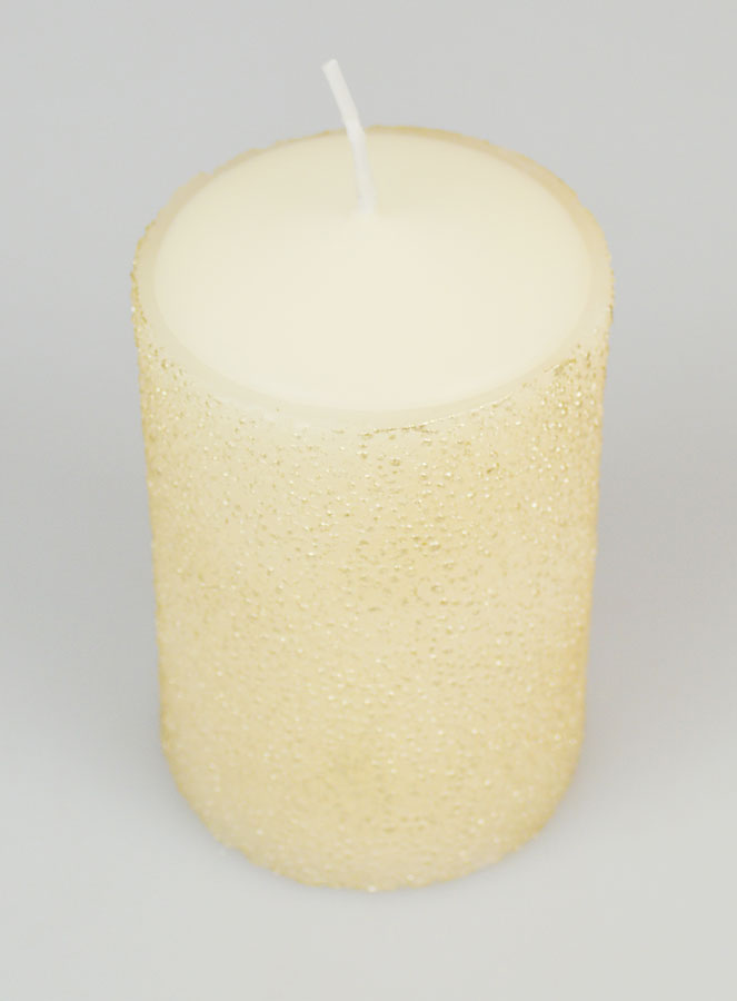 Bougie de Décoration Luxe - Ivoire & Or (pic 2)