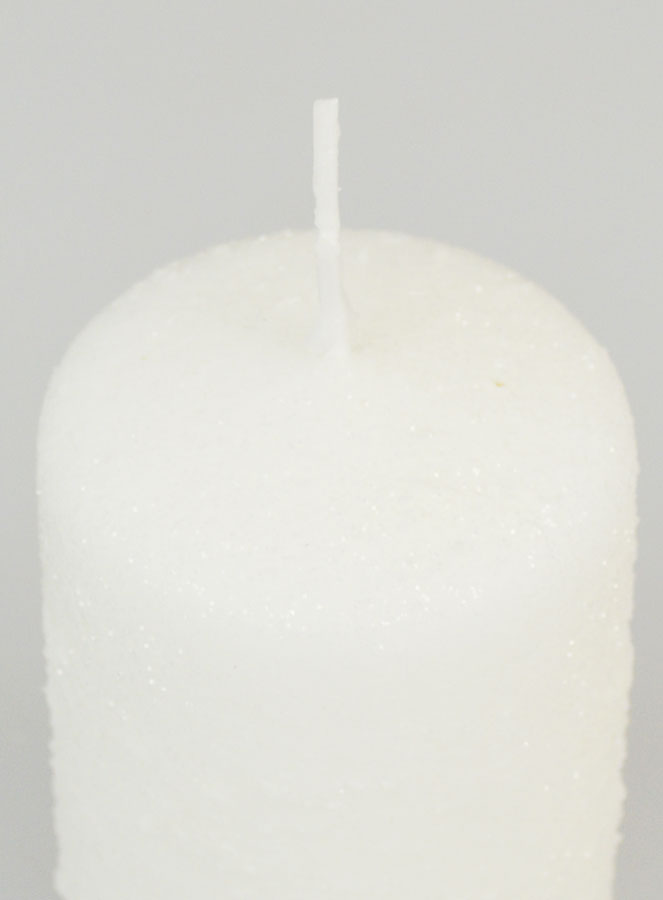 Bougie de Noël Effet Enneigé - 10cm (pic 4)
