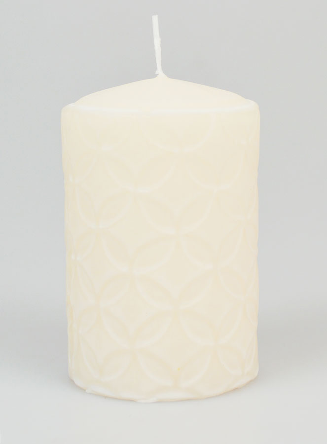 Bougie de Décoration Effet Céramique - Ivoire (pic 1)