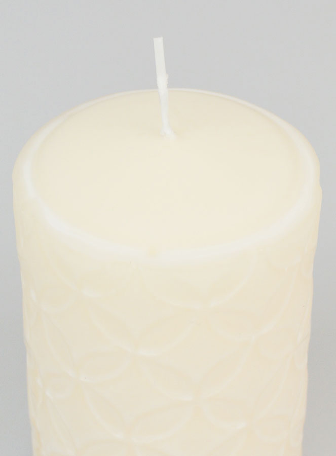 Bougie de Décoration Effet Céramique - Ivoire (pic 4)