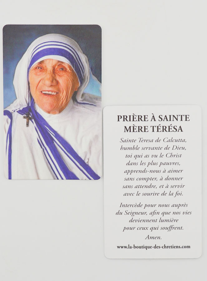 Carte de Prière à Sainte Mère Teresa (pic 3)