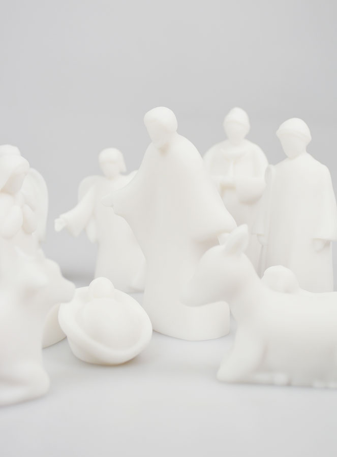 Crèche de Noël Complète en Albâtre - 12 Pièces (pic 2)