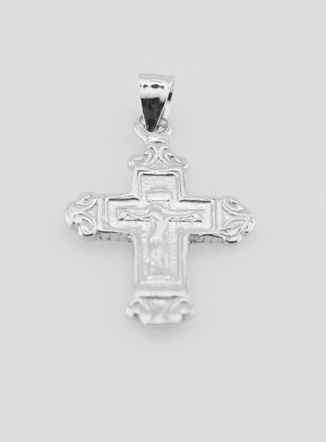 Pendentif Croix Large en Argent - 18mm (pic 2)