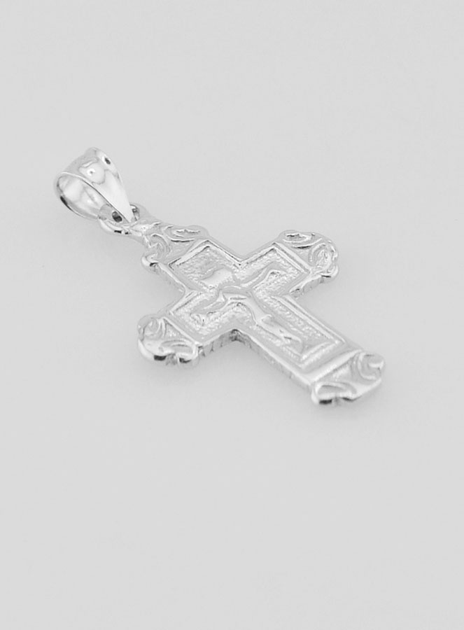 Pendentif Croix Large en Argent - 18mm (pic 3)