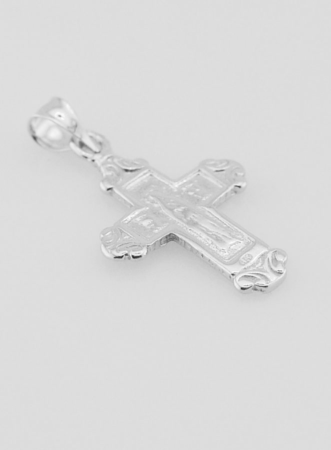 Pendentif Croix Large en Argent - 18mm (pic 4)