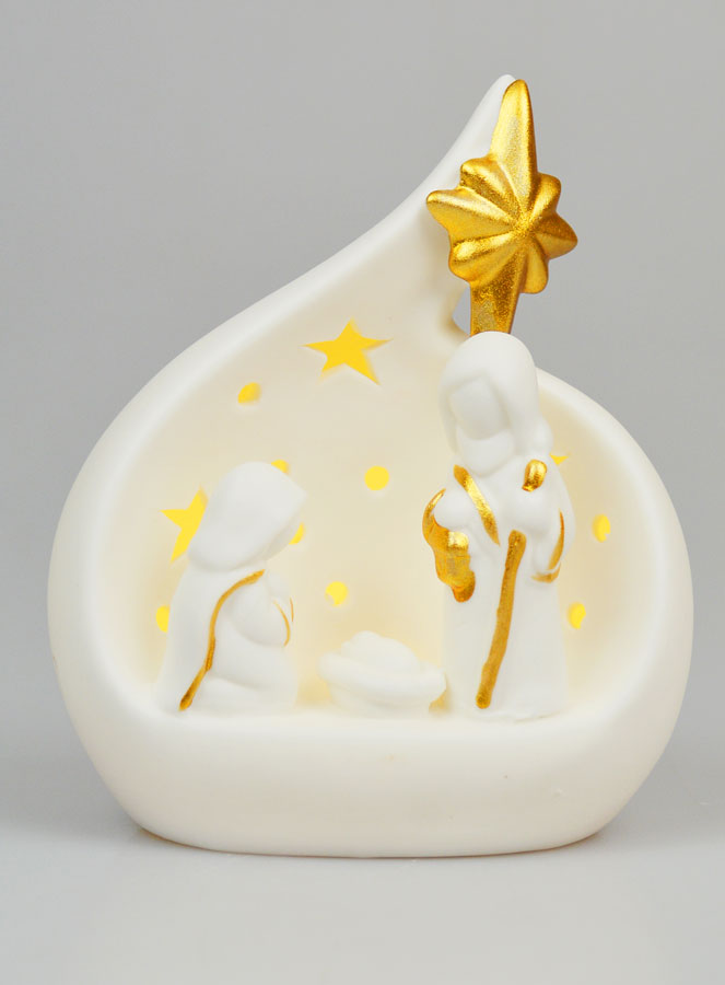 Statue de la Nativité Lumineuse - 14cm (pic 1)