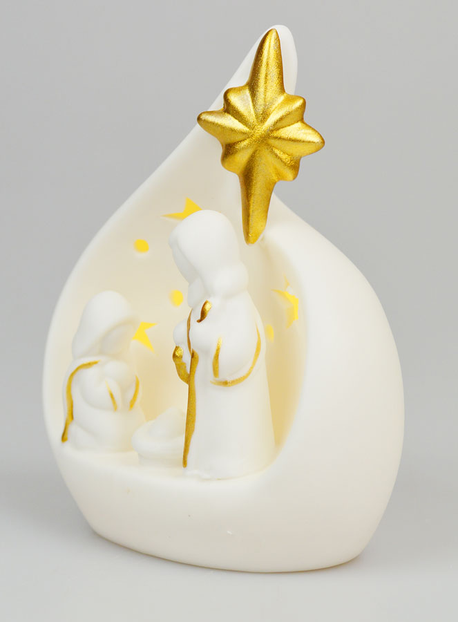 Statue de la Nativité Lumineuse - 14cm (pic 2)