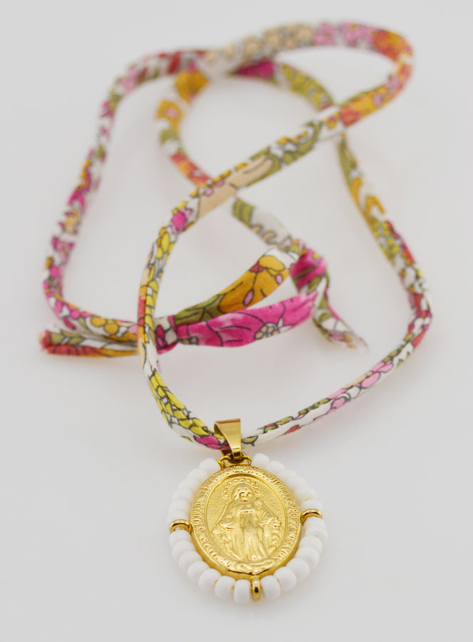 Collier Religieux Cordon Liberty - Miraculeuse Perlée (pic 3)