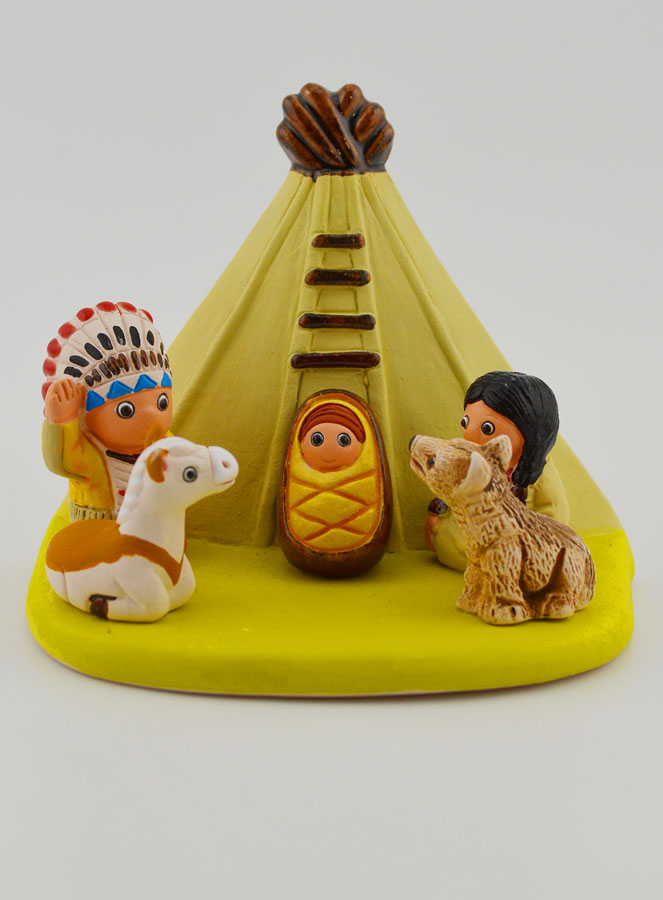 Crèche de Noël du Monde - Nativité Apache (pic 1)