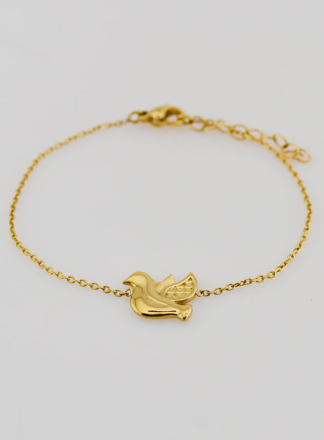 Bracelet Colombe du Saint Esprit - Inox Doré (pic 2)