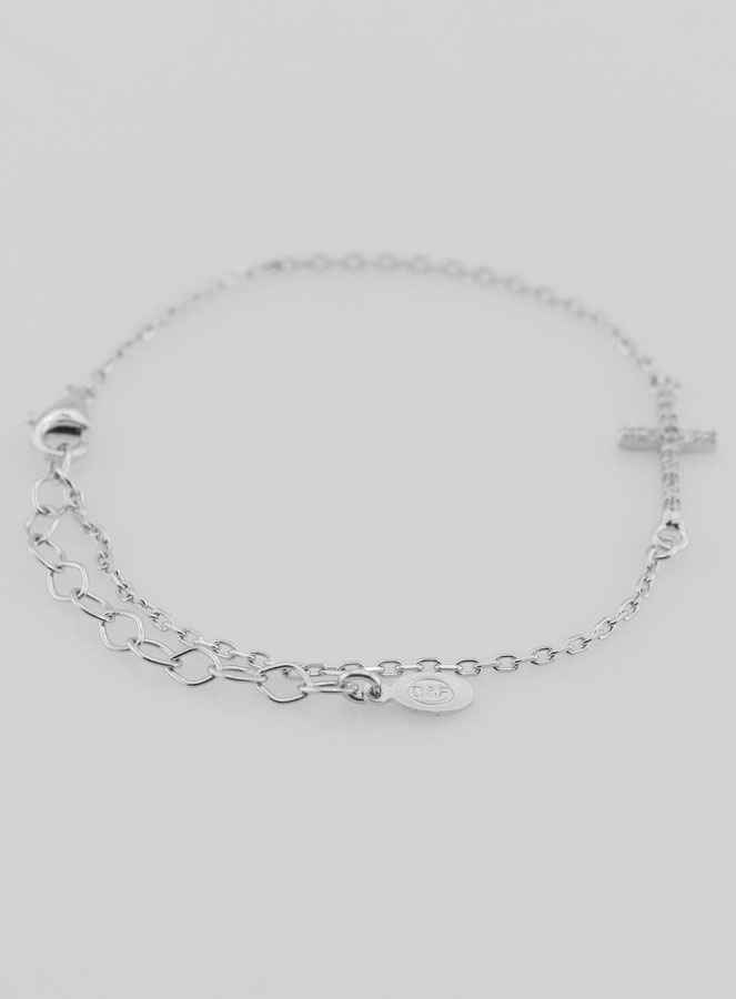 Bracelet Religieux Avec Croix - Argent 925 (pic 2)