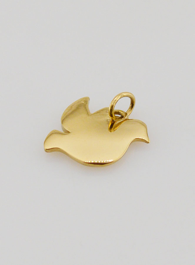 Pendentif Colombe du Saint Esprit - Inox Doré (pic 4)