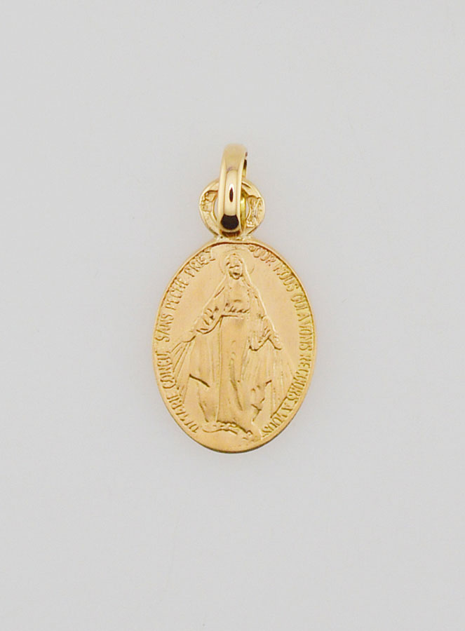 Médaille Miraculeuse Or 18k - 10mm (pic 1)