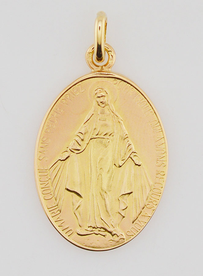 Médaille Miraculeuse Or 18k - 25mm (pic 1)