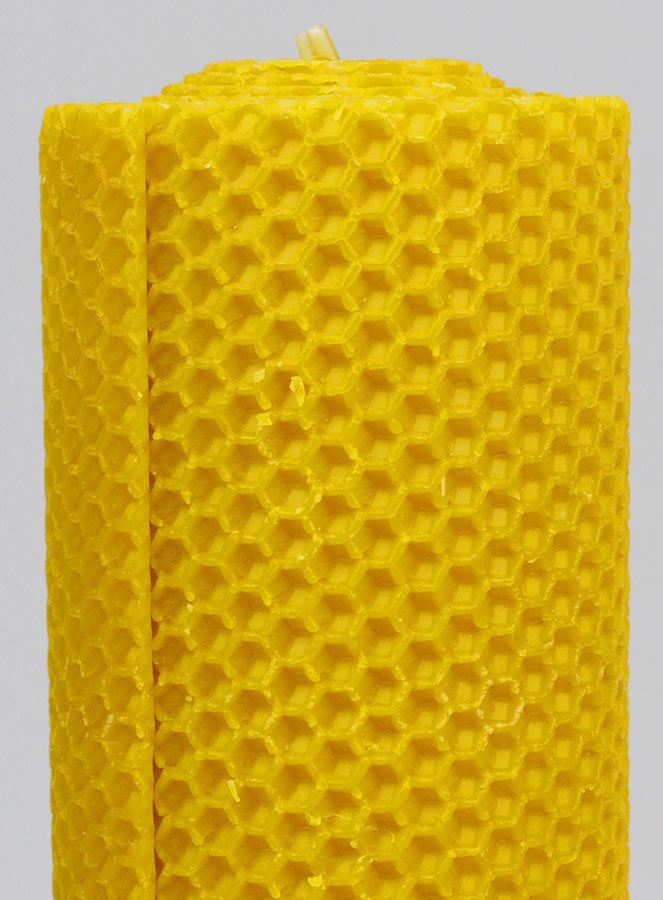 Bougie de Décoration 100% Cire d'Abeille - 15x6cm (pic 3)