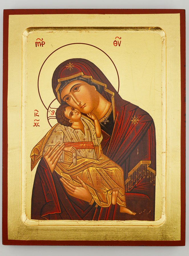 Icône Religieuse Vierge de Tendresse  - 24cm (pic 1)