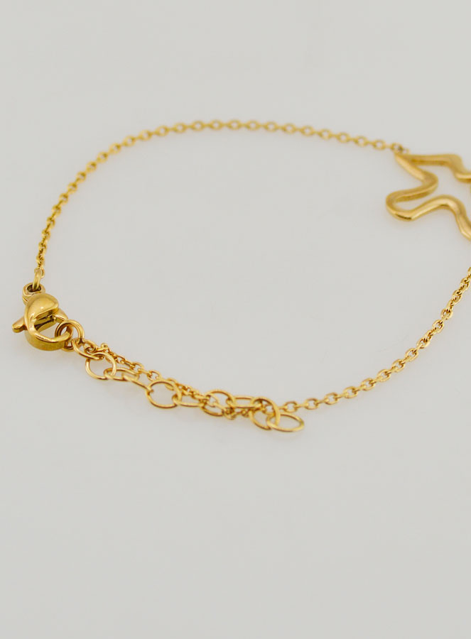 Bracelet Esprit Saint Ajouré en Inox Doré (pic 4)