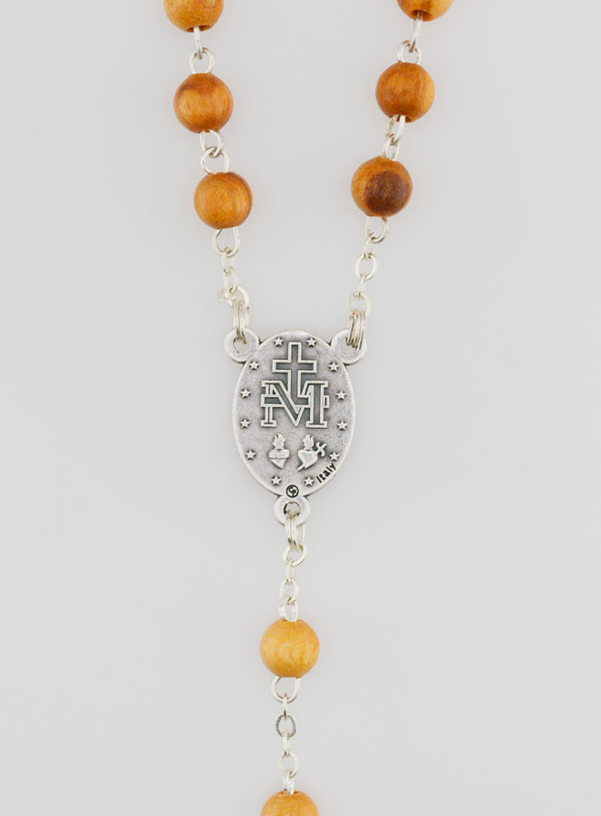 Chapelet Vierge Miraculeuse en Bois (pic 4)