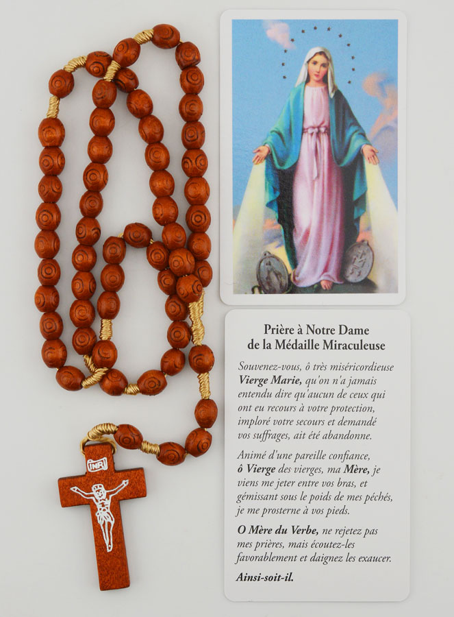 Chapelet & Carte Vierge Miraculeuse (pic 1)