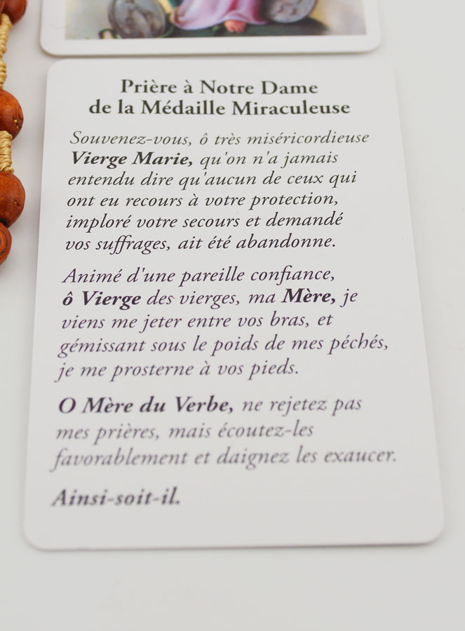 Chapelet & Carte Vierge Miraculeuse (pic 4)