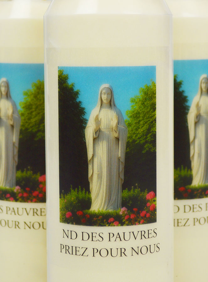 Lot de 3 Bougies de Neuvaine Notre Dame des Pauvres (pic 3)