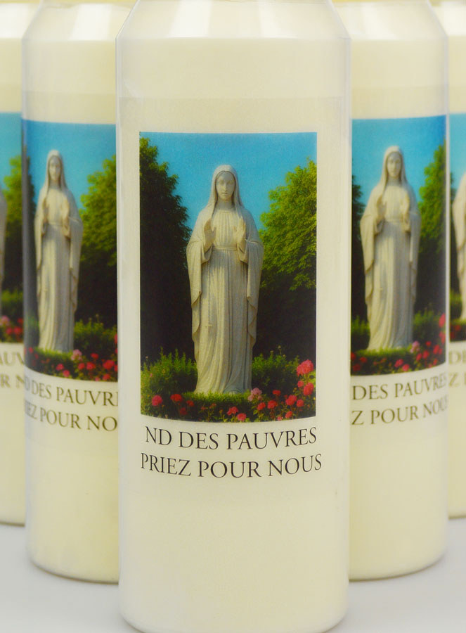 Lot de 6 Bougies de Neuvaine Notre Dame des Pauvres (pic 3)