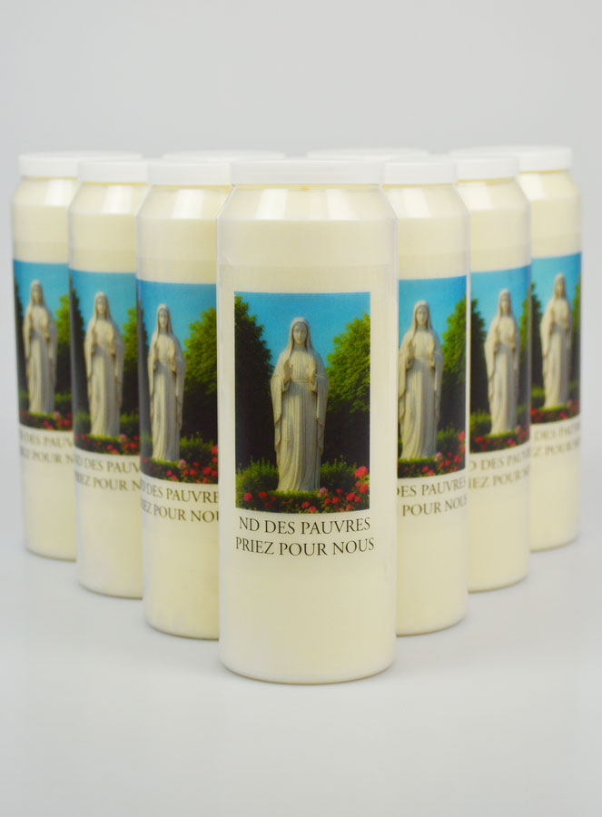 Lot de 10 Bougies de Neuvaine ND des Pauvres (pic 1)