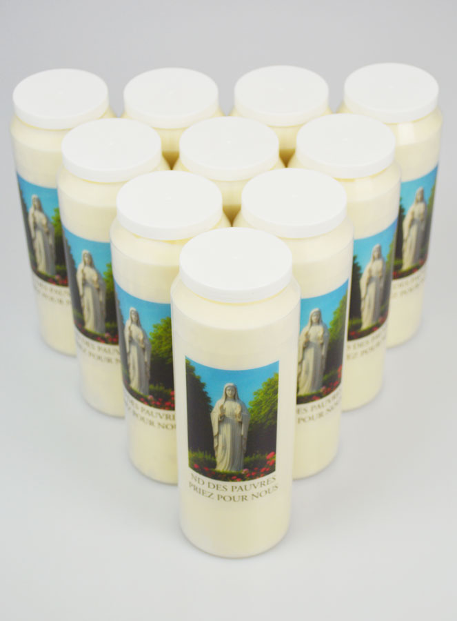 Lot de 10 Bougies de Neuvaine ND des Pauvres (pic 2)