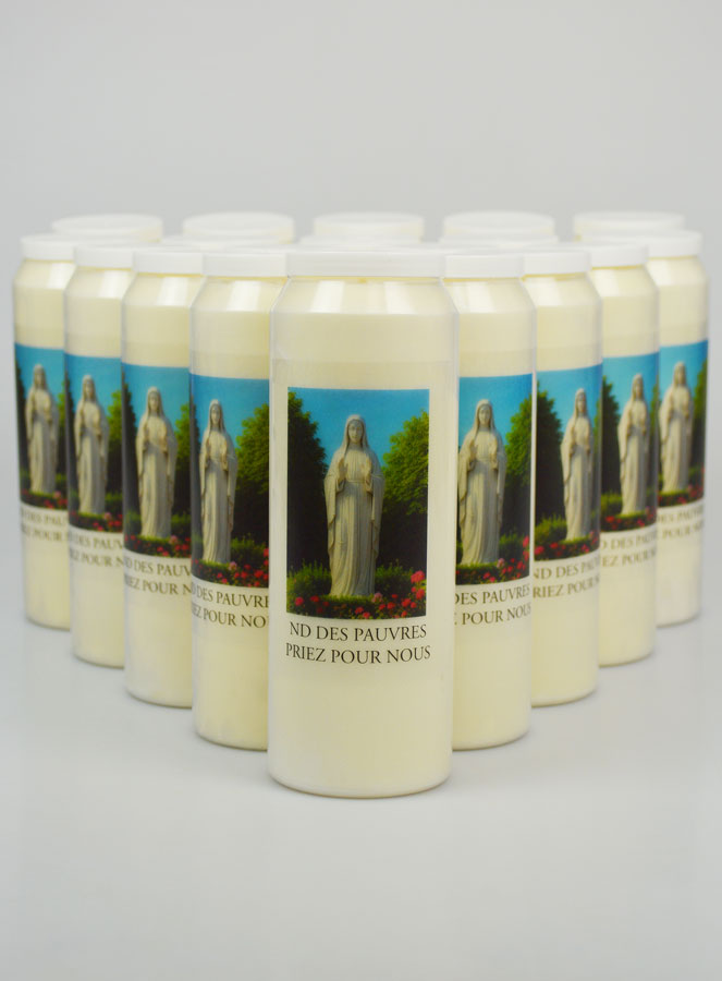 Lot de 20 Bougies de Neuvaine Notre Dame des Pauvres (pic 1)
