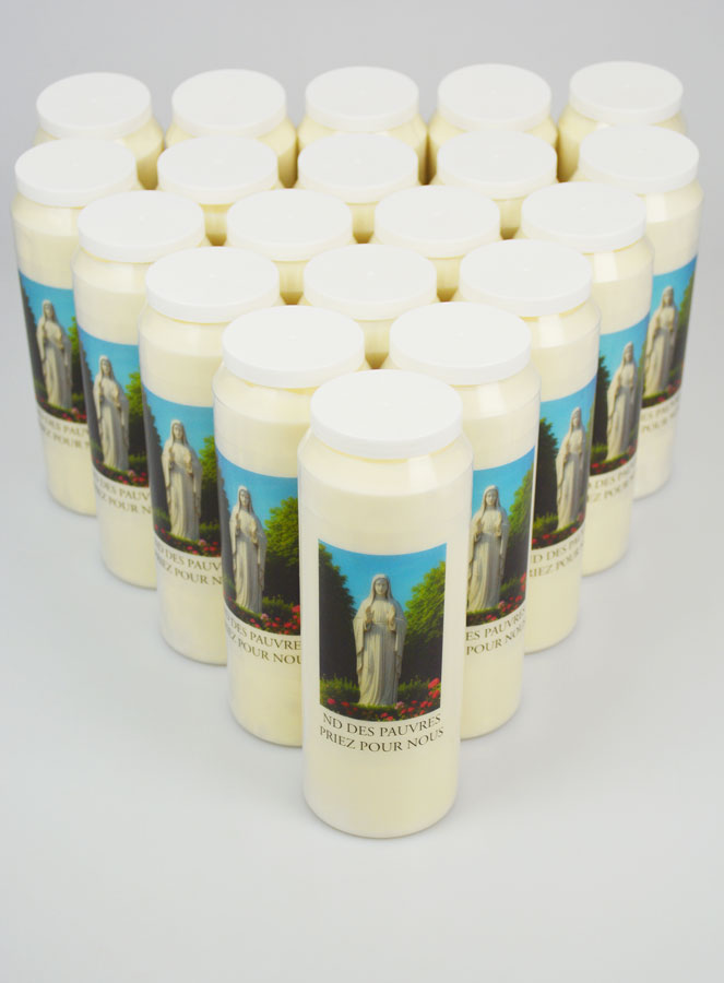 Lot de 20 Bougies de Neuvaine Notre Dame des Pauvres (pic 2)