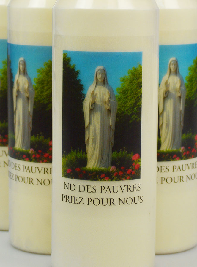 Lot de 20 Bougies de Neuvaine Notre Dame des Pauvres (pic 3)