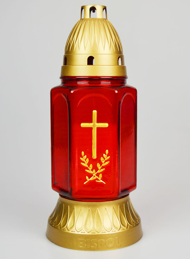 Bougie de Cimetière en Verre - 25cm (pic 1)