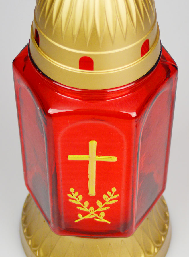 Bougie de Cimetière en Verre - 25cm (pic 4)