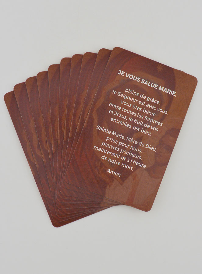 Lot de 10 Cartes de Prière Je Vous Salue Marie (pic 4)