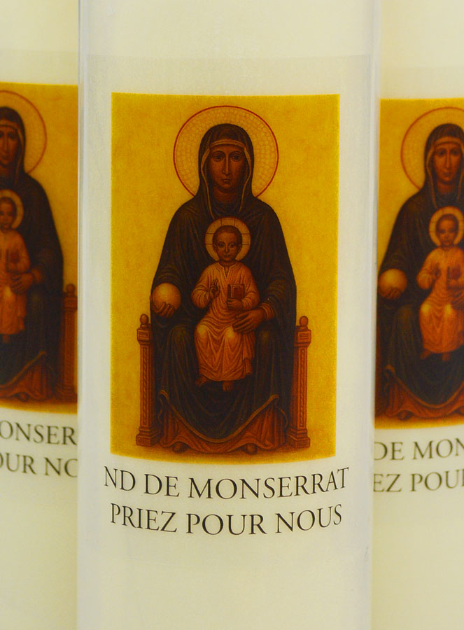Lot de 3 Bougies de Neuvaine Notre Dame de Montserrat (pic 3)