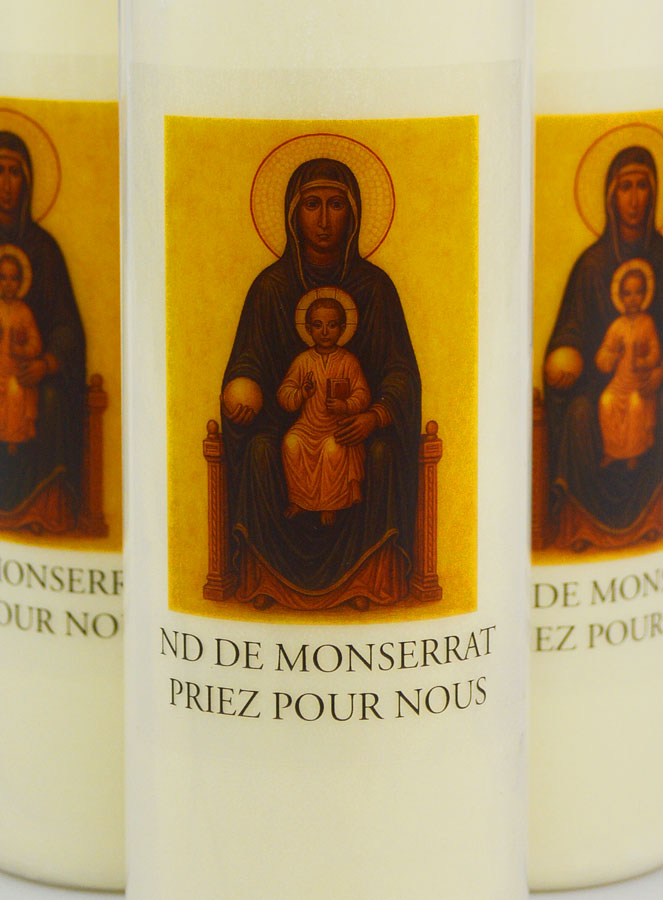 Lot de 6 Bougies de Neuvaine Notre Dame de Montserrat (pic 3)