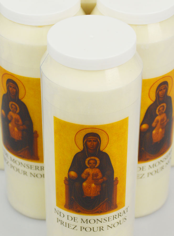 Lot de 6 Bougies de Neuvaine Notre Dame de Montserrat (pic 4)