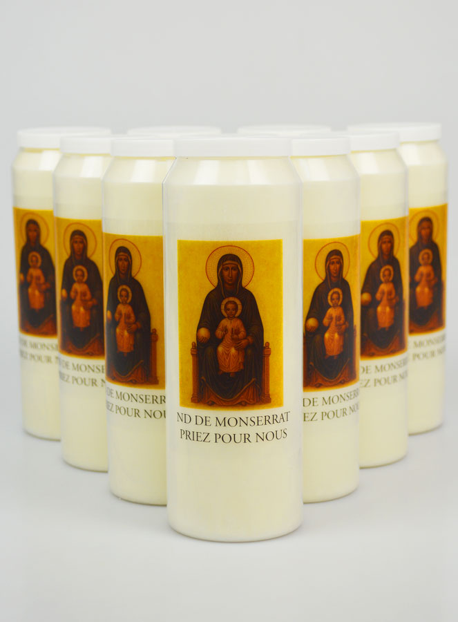 Lot de 10 Bougies de Neuvaine ND de Montserrat (pic 1)