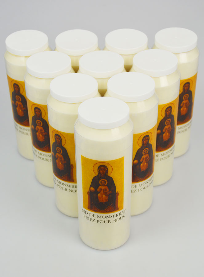 Lot de 10 Bougies de Neuvaine ND de Montserrat (pic 2)